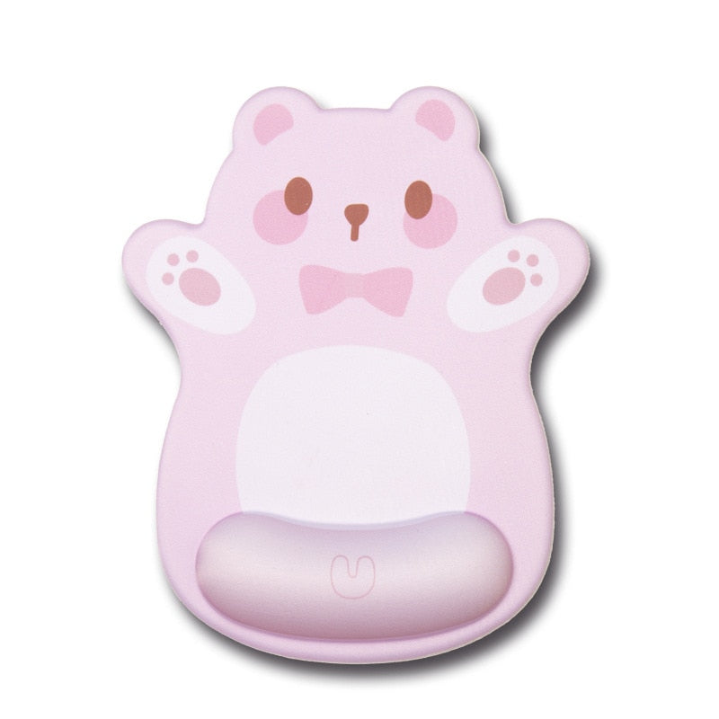 Shoppu Kawaii Friends Gel Mousepad Pink Bear Home Decor by The Kawaii Shoppu | The Kawaii Shoppu