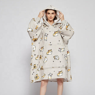 Shoppu Kawaii Snuddie Cloak Blanket Hoodie Kitten Adult Clothing and Accessories by The Kawaii Shoppu | The Kawaii Shoppu