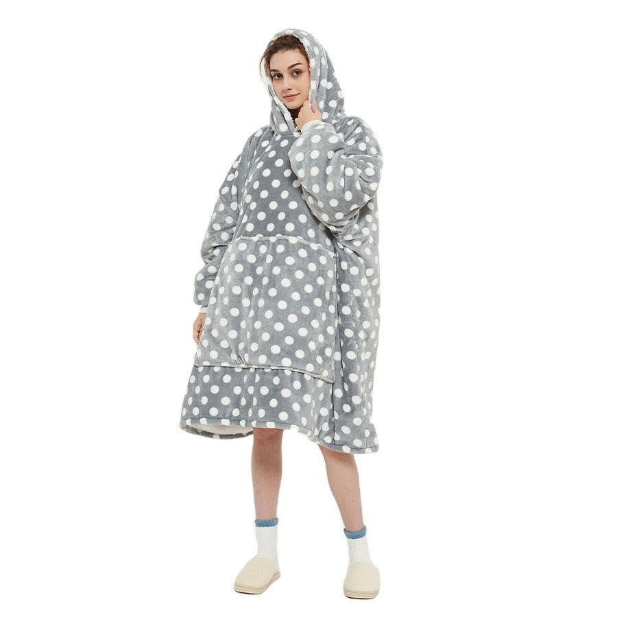 Shoppu Kawaii Snuddie Cloak Blanket Hoodie Polka Adult Clothing and Accessories by The Kawaii Shoppu | The Kawaii Shoppu
