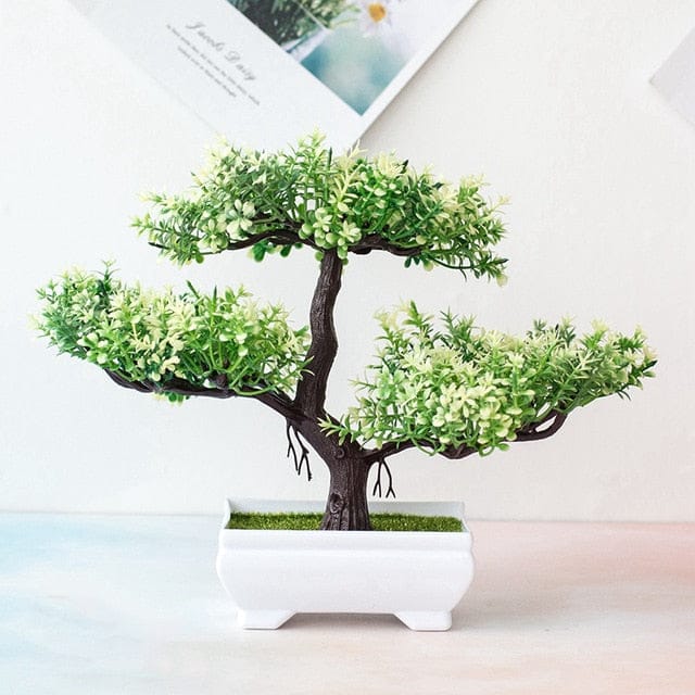 Shoppu Spirit Faux Bonsai White Decor The Kawaii Shoppu