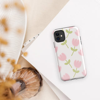 Shoppu Tulip Days Tough Phone Case for iPhone Glossy iPhone 11 by The Kawaii Shoppu | The Kawaii Shoppu