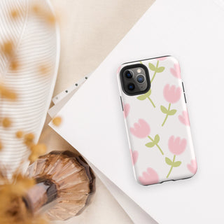 Shoppu Tulip Days Tough Phone Case for iPhone Matte iPhone 11 Pro by The Kawaii Shoppu | The Kawaii Shoppu