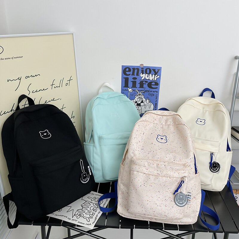 Simple Bear College Kawaii Backpack Bag Bags by The Kawaii Shoppu | The Kawaii Shoppu