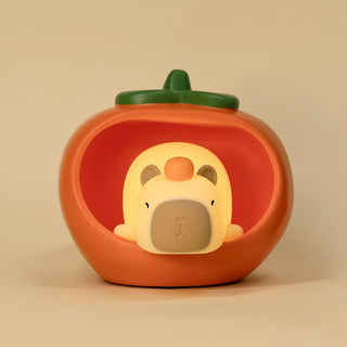 Sleepy Cute Cartoon Capybara Silicone USB Rechargeable LED Night Light Warm Light Light by The Kawaii Shoppu | The Kawaii Shoppu