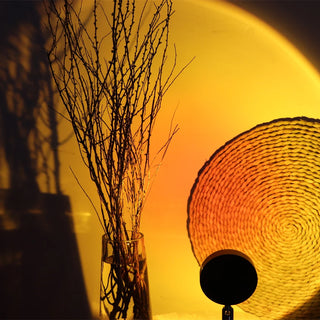 Smart Bluetooth Sunset Projector Lamp – 16-Color LED Rainbow Night Light