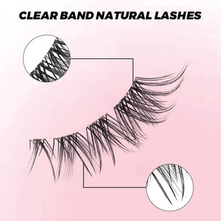 Soft Cross Wispy 5 Pairs Natural Lashes