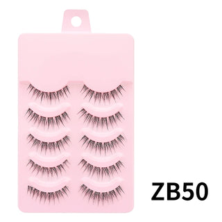 Soft Cross Wispy 5 Pairs Natural Lashes