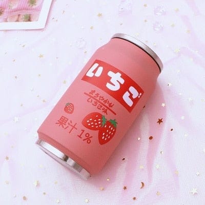 Stainless Steel Japan Juice Fruity Drink Cans 350 to 500ml B (350ml) Bottle The Kawaii Shoppu