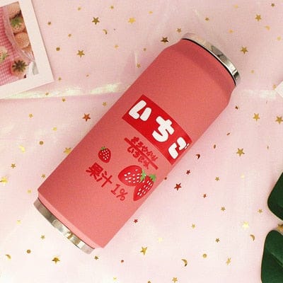 Stainless Steel Japan Juice Fruity Drink Cans 350 to 500ml C(500ml) Bottle The Kawaii Shoppu
