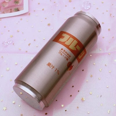 Stainless Steel Japan Juice Fruity Drink Cans 350 to 500ml H(500ml) Bottle The Kawaii Shoppu