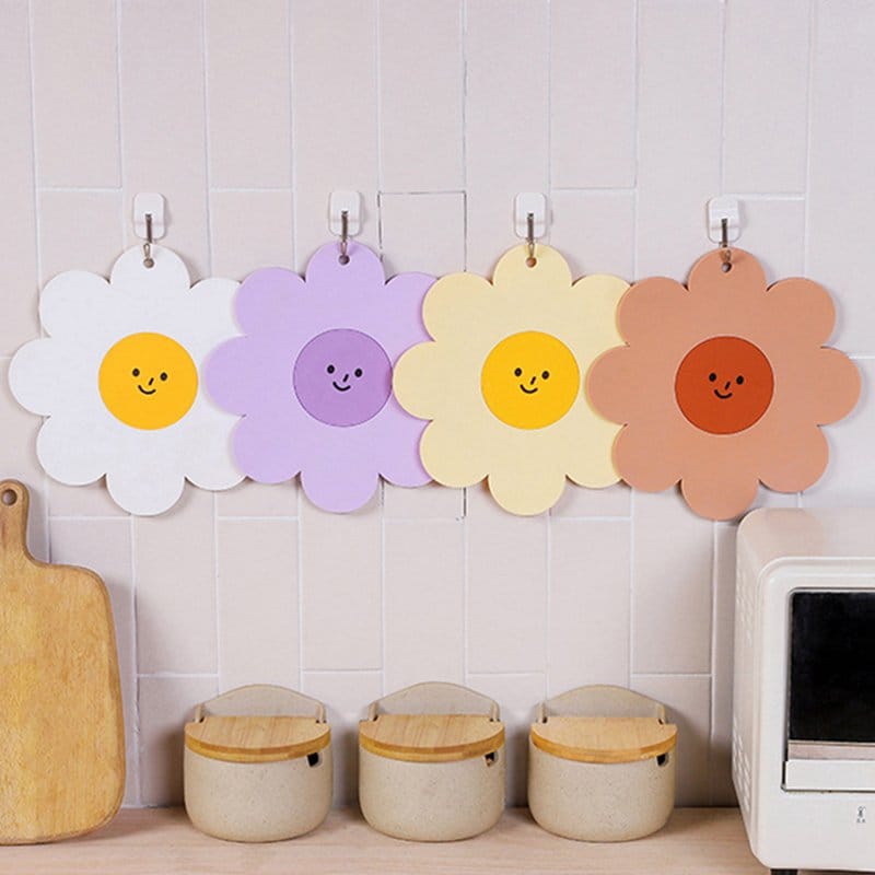 Sunflower PVC Heat Insulation Coaster Decor The Kawaii Shoppu