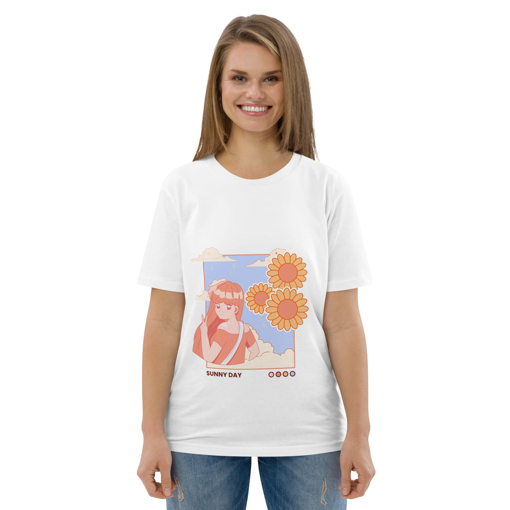 Sunny Day - Organic Cotton Kawaii Tee by The Kawaii Shoppu | The Kawaii Shoppu