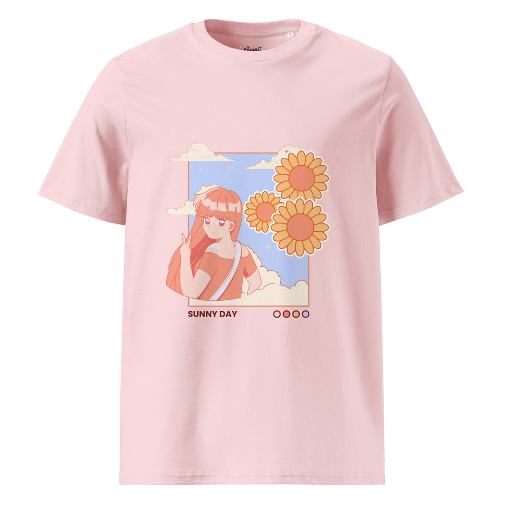 Sunny Day - Organic Cotton Kawaii Tee by The Kawaii Shoppu | The Kawaii Shoppu