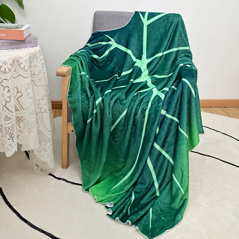 Super Soft Giant Leaf Blanket for Bed / Sofa Home & Garden by The Kawaii Shoppu | The Kawaii Shoppu