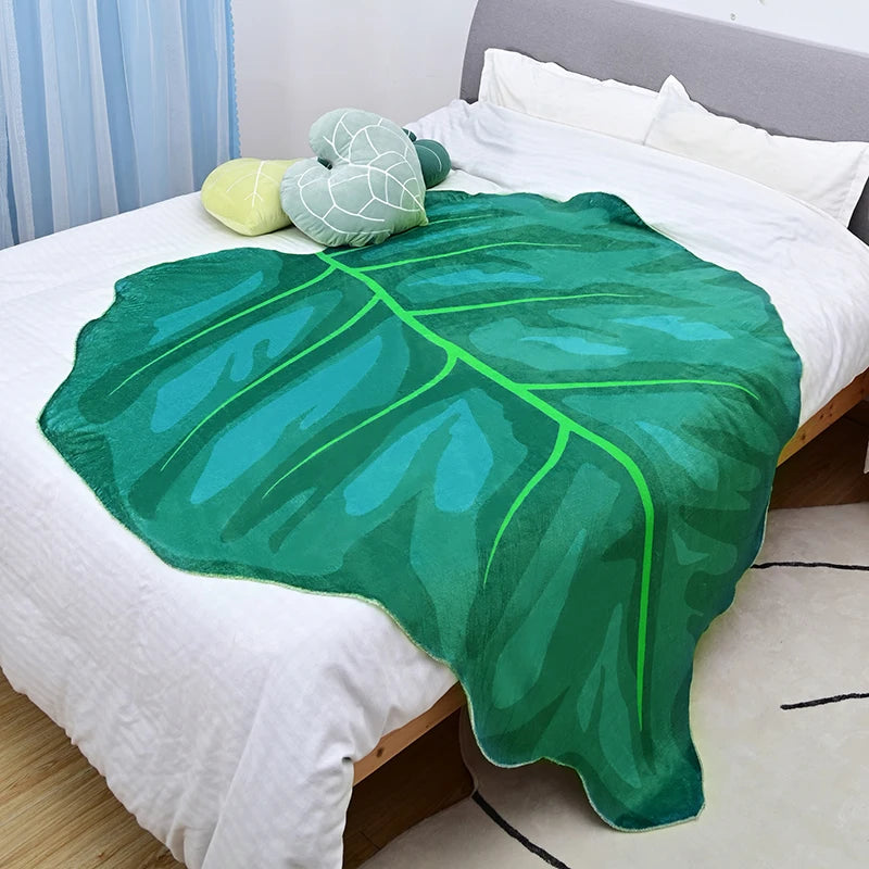 Super Soft Giant Leaf Blanket for Bed / Sofa Home & Garden by The Kawaii Shoppu | The Kawaii Shoppu