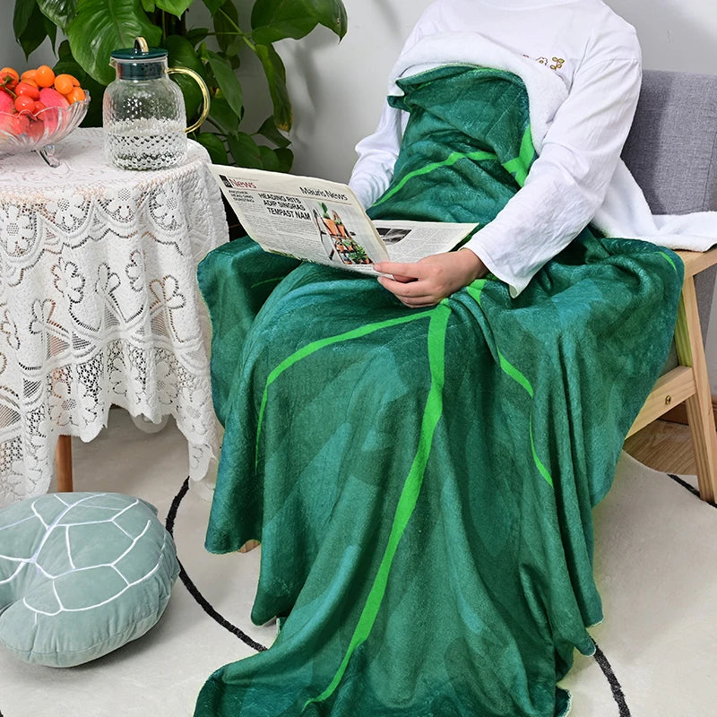 Super Soft Giant Leaf Blanket for Bed / Sofa Home & Garden by The Kawaii Shoppu | The Kawaii Shoppu