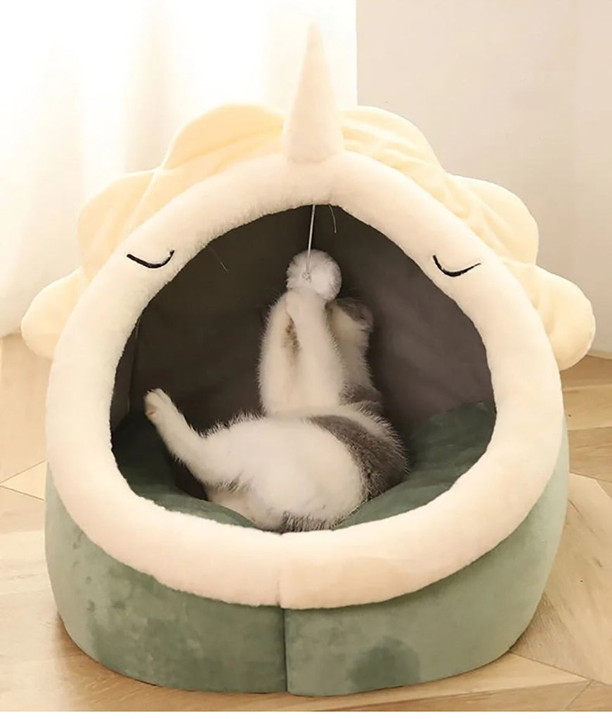 Sweet Cat Ear Bed Warm Pet Basket Pets by The Kawaii Shoppu | The Kawaii Shoppu