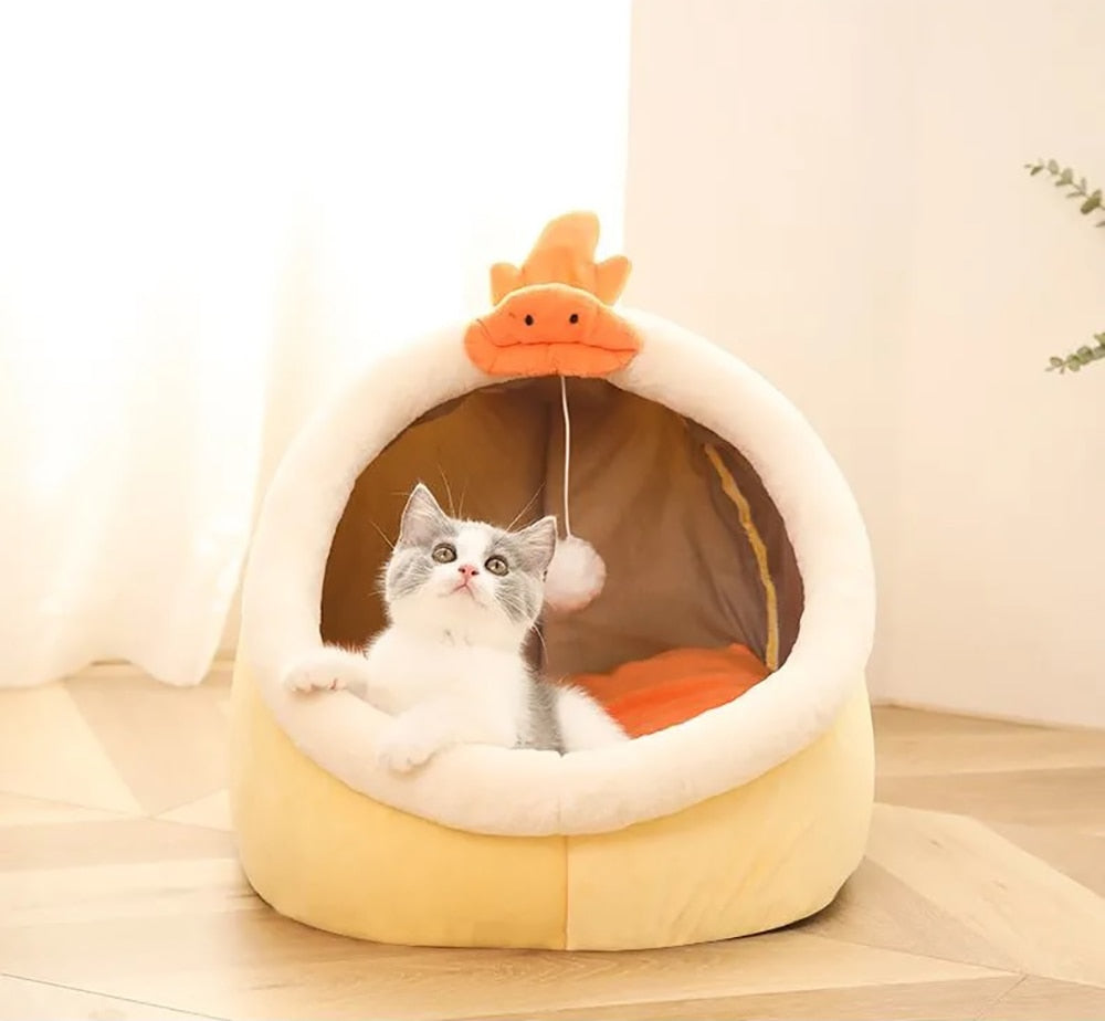 Sweet Cat Ear Bed Warm Pet Basket Pets by The Kawaii Shoppu | The Kawaii Shoppu