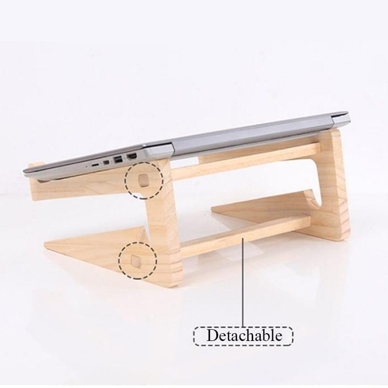 Sweet Minimal Wooden Laptop / Phone Desk Stand Furnishings The Kawaii Shoppu