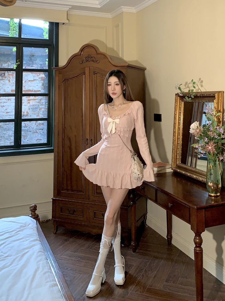 Sweet Pink Y2K Mini Dress – The Kawaii Shoppu