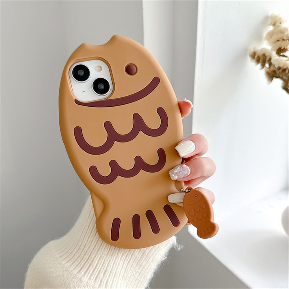 Taiyaki Kawaii Silicone iPhone Case Cover Phone Cases & Covers by The Kawaii Shoppu | The Kawaii Shoppu