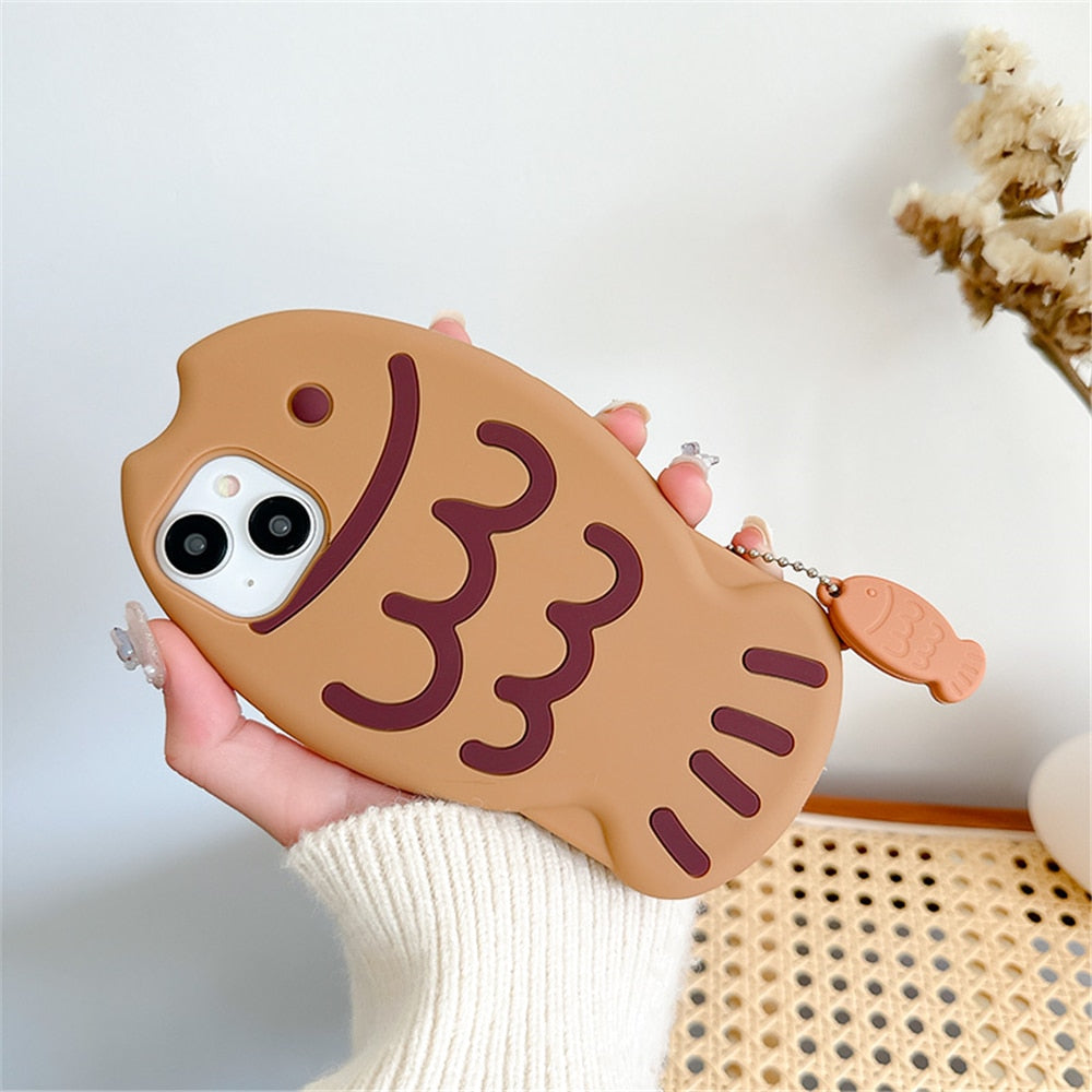 Taiyaki Kawaii Silicone iPhone Case Cover Phone Cases & Covers by The Kawaii Shoppu | The Kawaii Shoppu