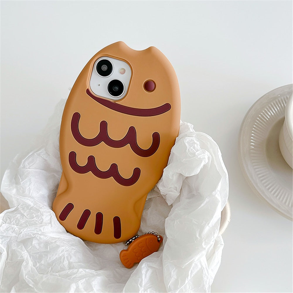 Taiyaki Kawaii Silicone iPhone Case Cover Phone Cases & Covers by The Kawaii Shoppu | The Kawaii Shoppu