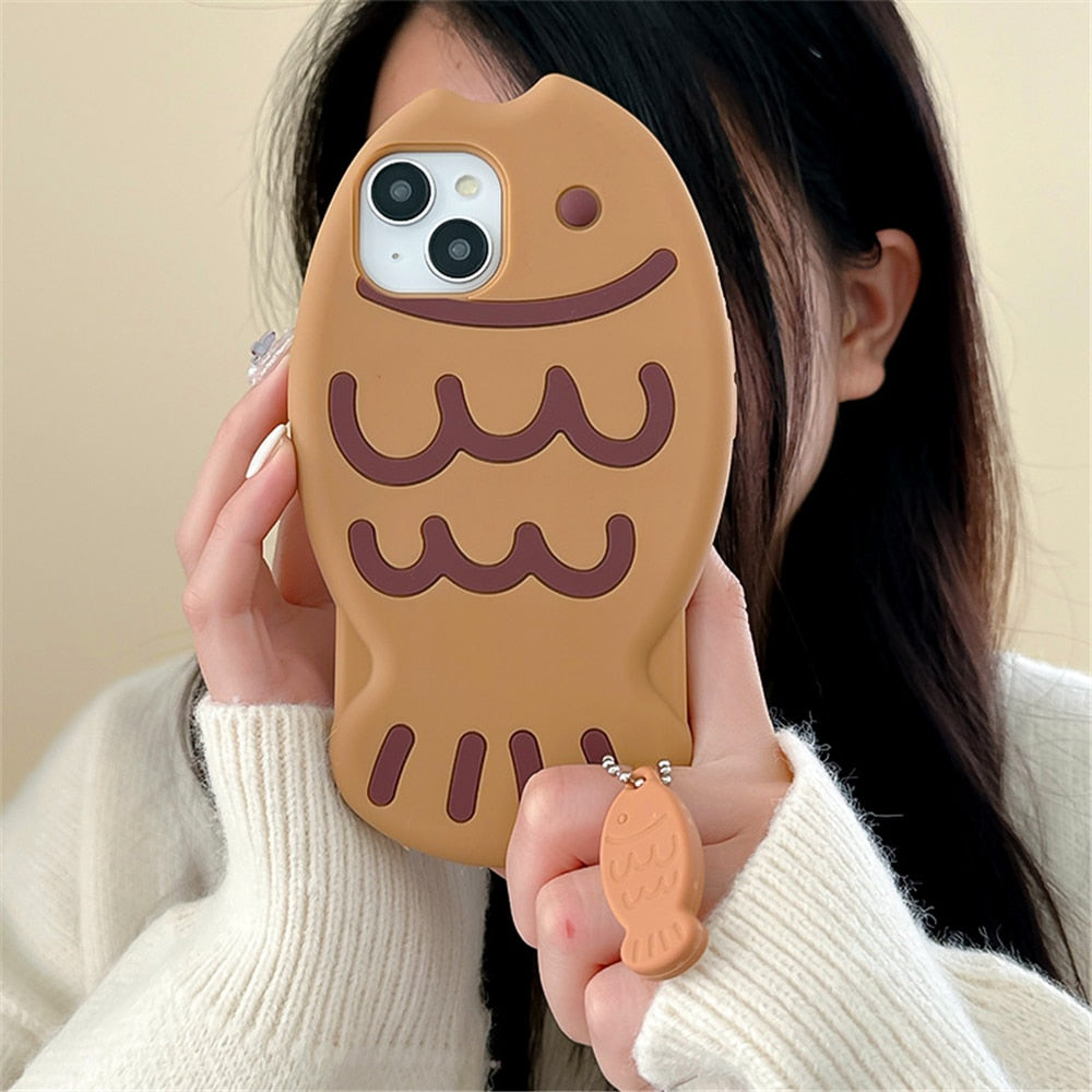 Taiyaki Kawaii Silicone iPhone Case Cover Phone Cases & Covers by The Kawaii Shoppu | The Kawaii Shoppu