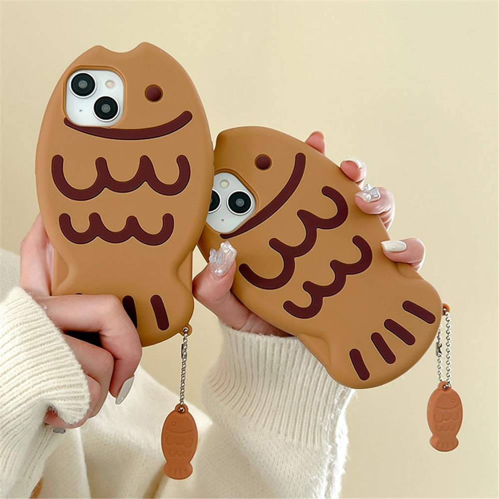 Taiyaki Kawaii Silicone iPhone Case Cover Phone Cases & Covers by The Kawaii Shoppu | The Kawaii Shoppu