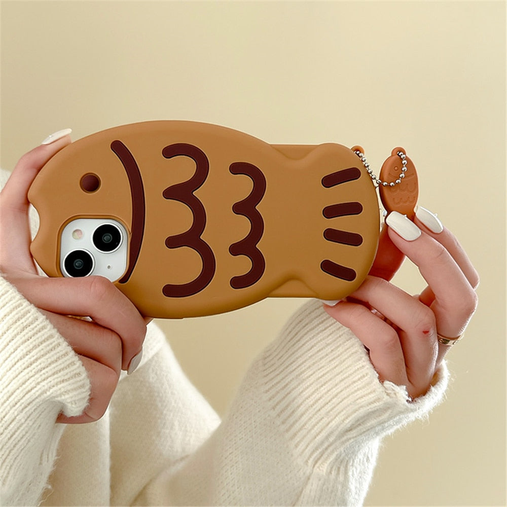 Taiyaki Kawaii Silicone iPhone Case Cover Phone Cases & Covers by The Kawaii Shoppu | The Kawaii Shoppu