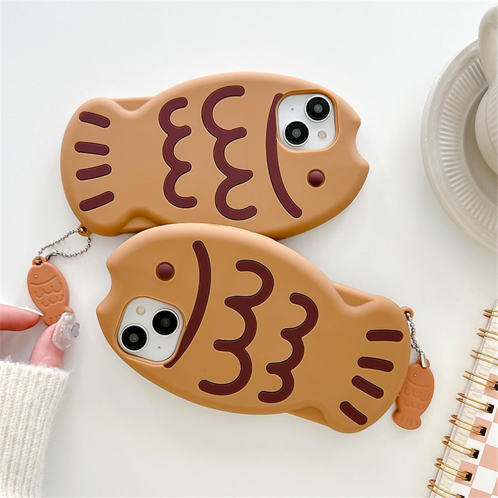 Taiyaki Kawaii Silicone iPhone Case Cover Phone Cases & Covers by The Kawaii Shoppu | The Kawaii Shoppu