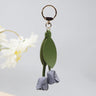 Gray [tulip flowers] keychain bag charm