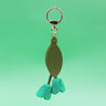 Lake blue [tulip flowers] keychain bag charm