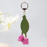 Rose red [tulip flowers] keychain bag charm