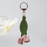 Rouge pink [tulip flowers] keychain bag charm