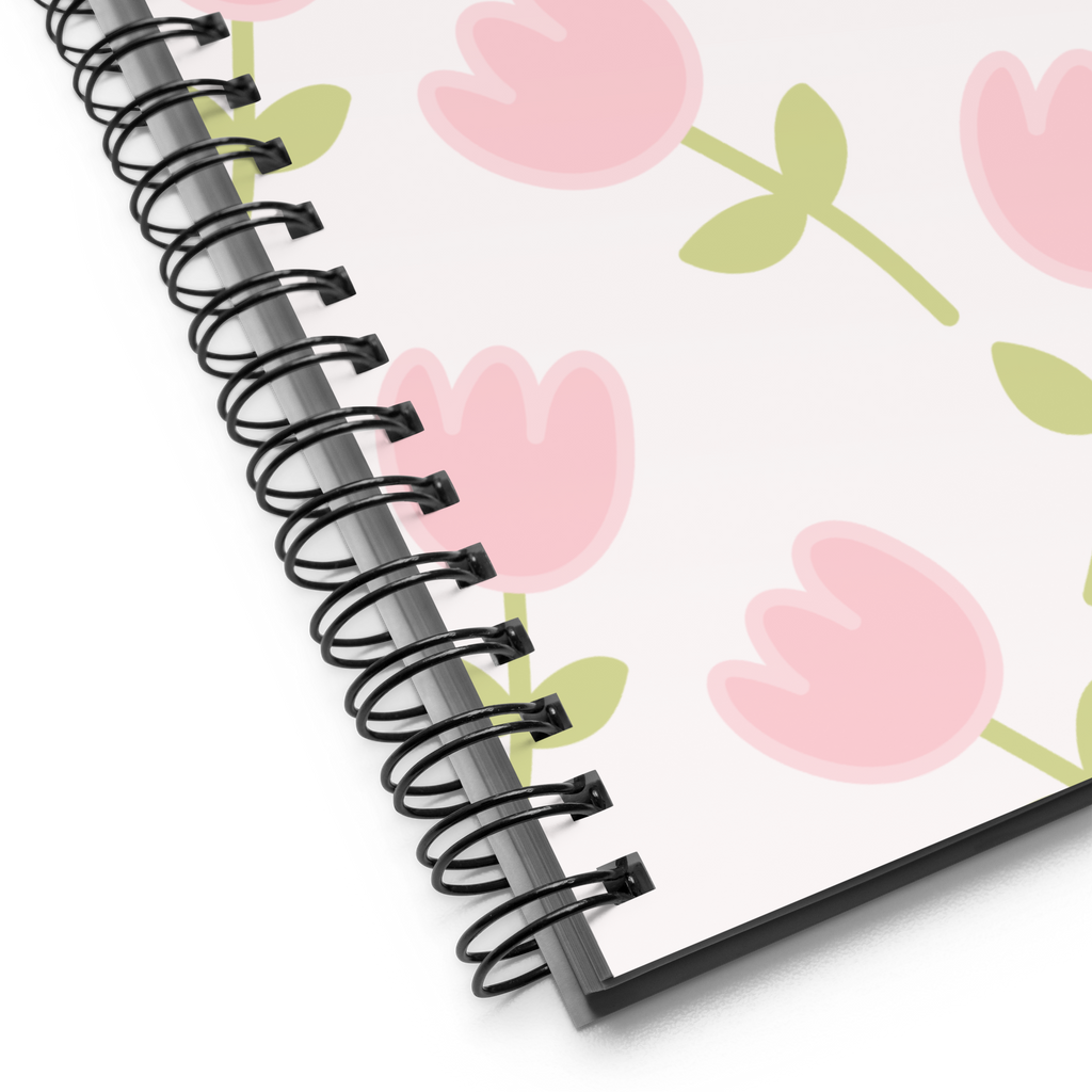 Tulip Spiral 140sheet Dotted Grid Notebook by The Kawaii Shoppu | The Kawaii Shoppu