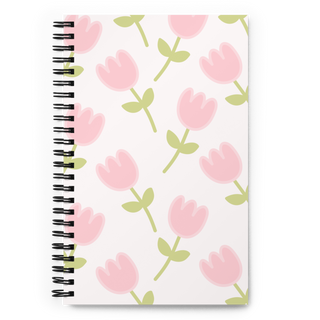 Tulip Spiral 140sheet Dotted Grid Notebook by The Kawaii Shoppu | The Kawaii Shoppu