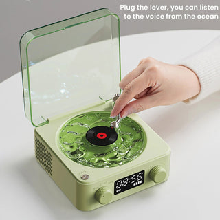 Waves Retro 'Vinyl Inspired' Bluetooth Speaker Electrical by The Kawaii Shoppu | The Kawaii Shoppu