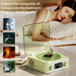 Waves Retro 'Vinyl Inspired' Bluetooth Speaker Electrical by The Kawaii Shoppu | The Kawaii Shoppu