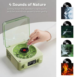 Waves Retro 'Vinyl Inspired' Bluetooth Speaker Electrical by The Kawaii Shoppu | The Kawaii Shoppu