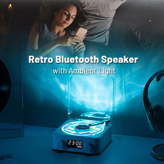 Waves Retro 'Vinyl Inspired' Bluetooth Speaker Electrical by The Kawaii Shoppu | The Kawaii Shoppu