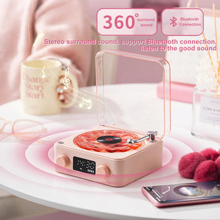 Waves Retro 'Vinyl Inspired' Bluetooth Speaker Electrical by The Kawaii Shoppu | The Kawaii Shoppu