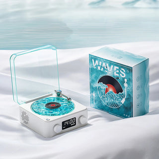 Waves Retro 'Vinyl Inspired' Bluetooth Speaker Electrical by The Kawaii Shoppu | The Kawaii Shoppu
