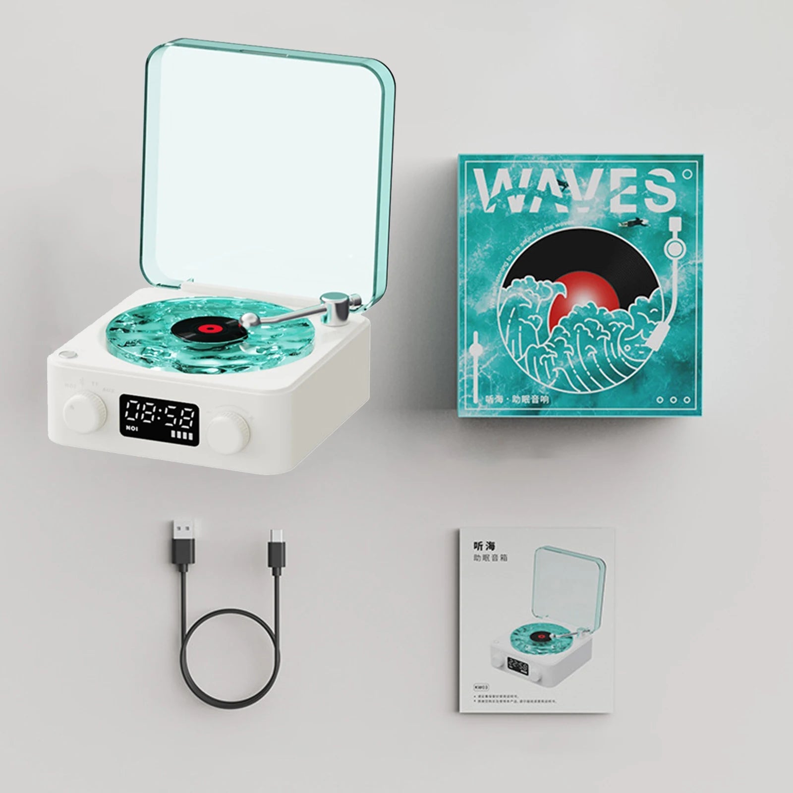 Nieuwe Retro Vinyl Draadloze Bluetooth Speaker Wekker Kleine Platenspeler Draagbare Hoogwaardige Audio Home Smart Stereo kopen vanaf een prijs van 30 Nieuwe Retro Vinyl Draadloze Bluetooth Speaker Wekker Kleine Platenspeler Draagbare Hoogwaardige Audio Home Smart Stereo kopen vanaf een prijs van 30