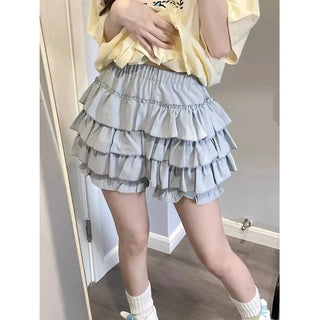 Y2K Sweet Ruffles Mini Skirt