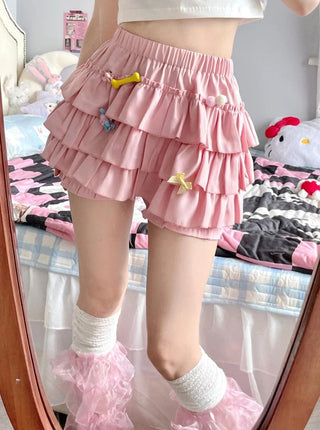 Y2K Sweet Ruffles Mini Skirt