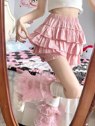 Y2K Sweet Ruffles Mini Skirt