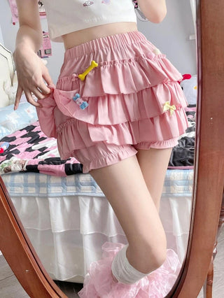 Y2K Sweet Ruffles Mini Skirt