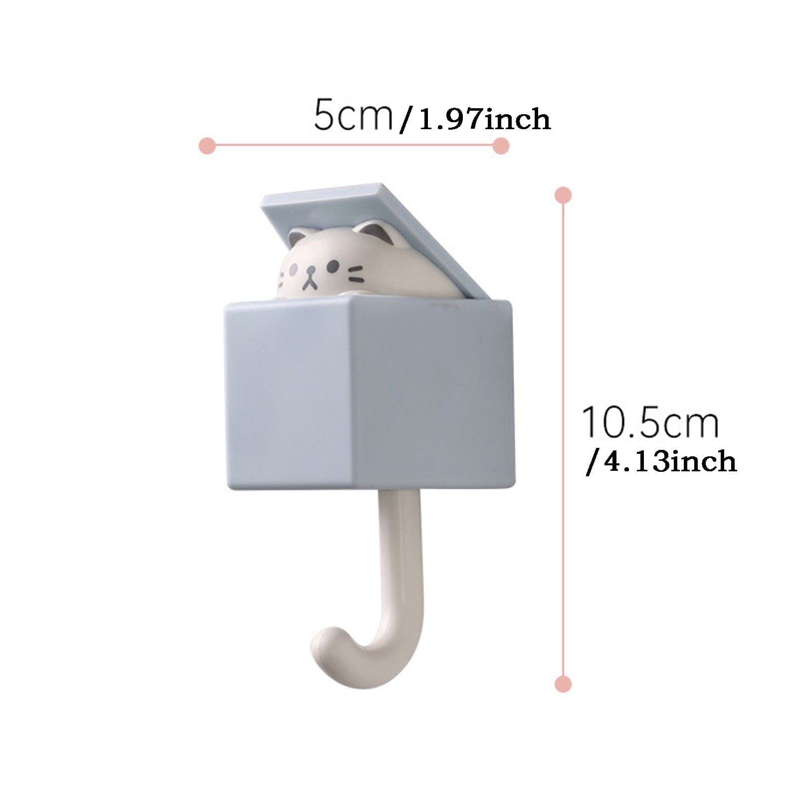 Generic Cartoon Cat Hook Multifunctional Door Back Wall Decor Nail