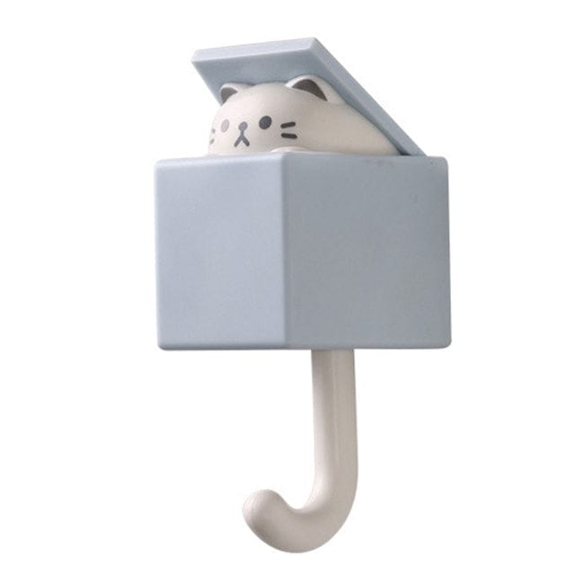 1 PCS Creative Cute Cat Hook Light grey Accessory The Kawaii Shoppu